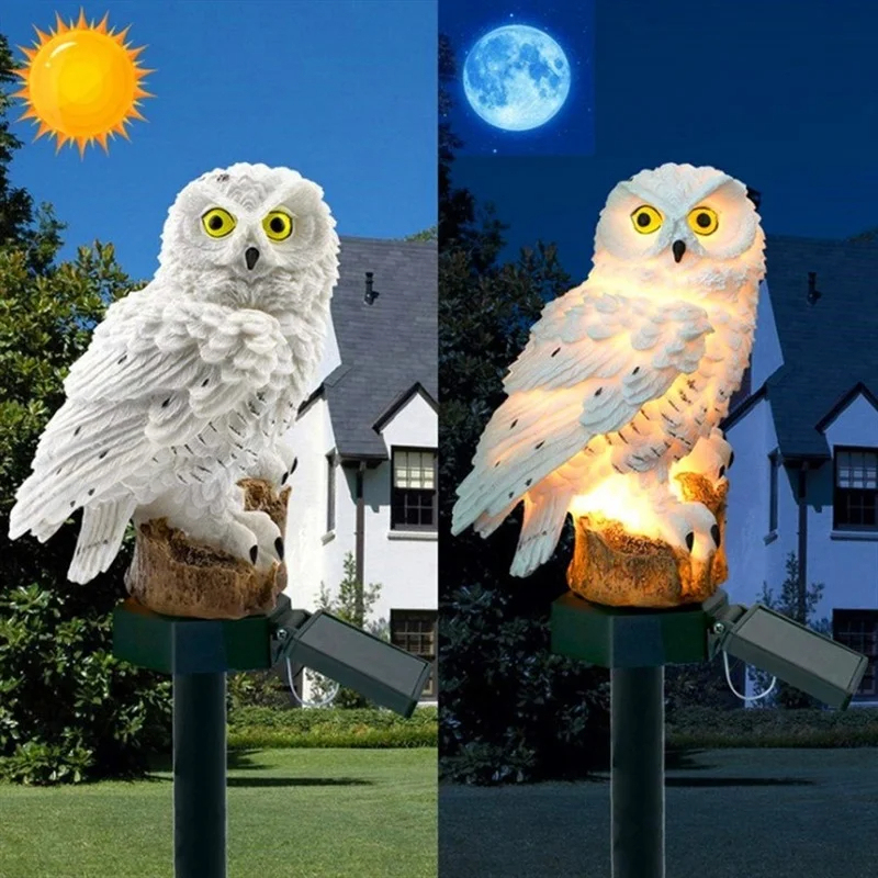Solar Owl Statue Garden Light  - String Light Outdoor 리뷰 및 가격