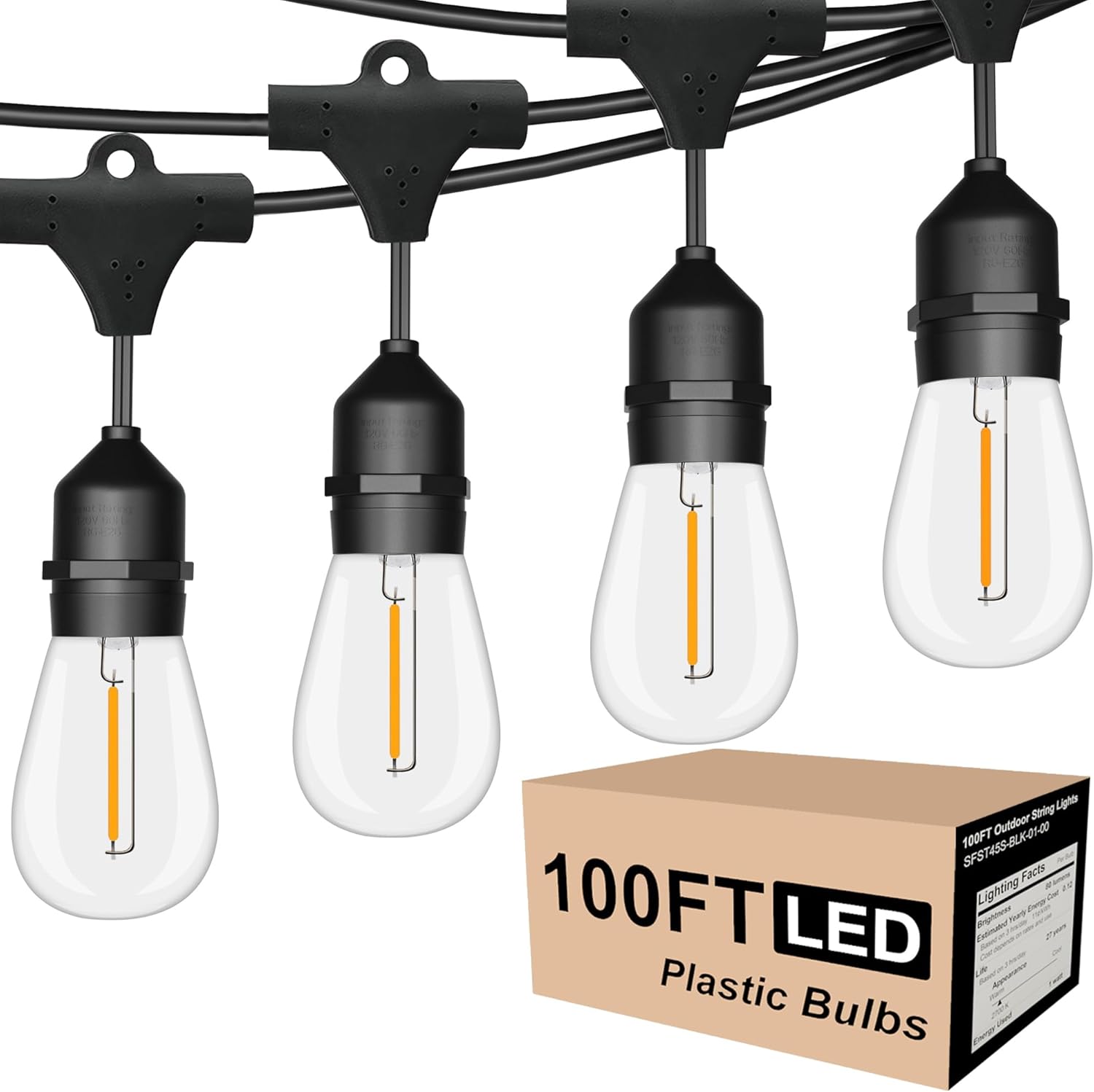 100FT Outdoor String Lights, 3 - String Light Outdoor 리뷰 및 가격