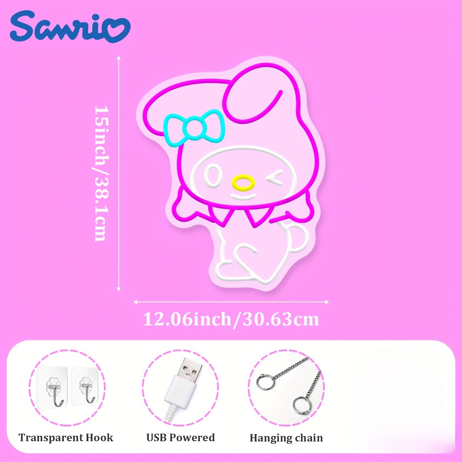 My Melody Neon Sign for Wall D - Bedroom Lighting Decor Ideas 리뷰 및 가격