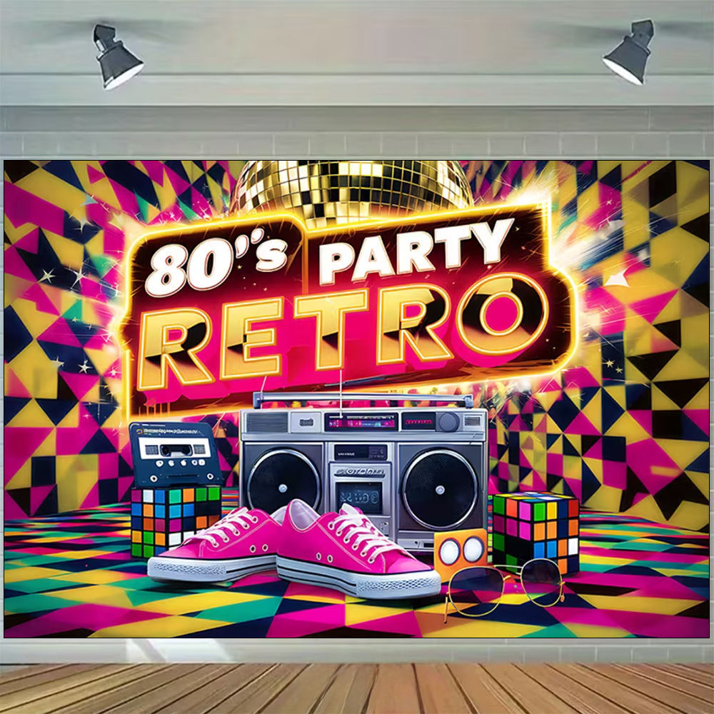Retro Back to the 80s 90s Musi - Lighting Decor Photos 리뷰 및 가격