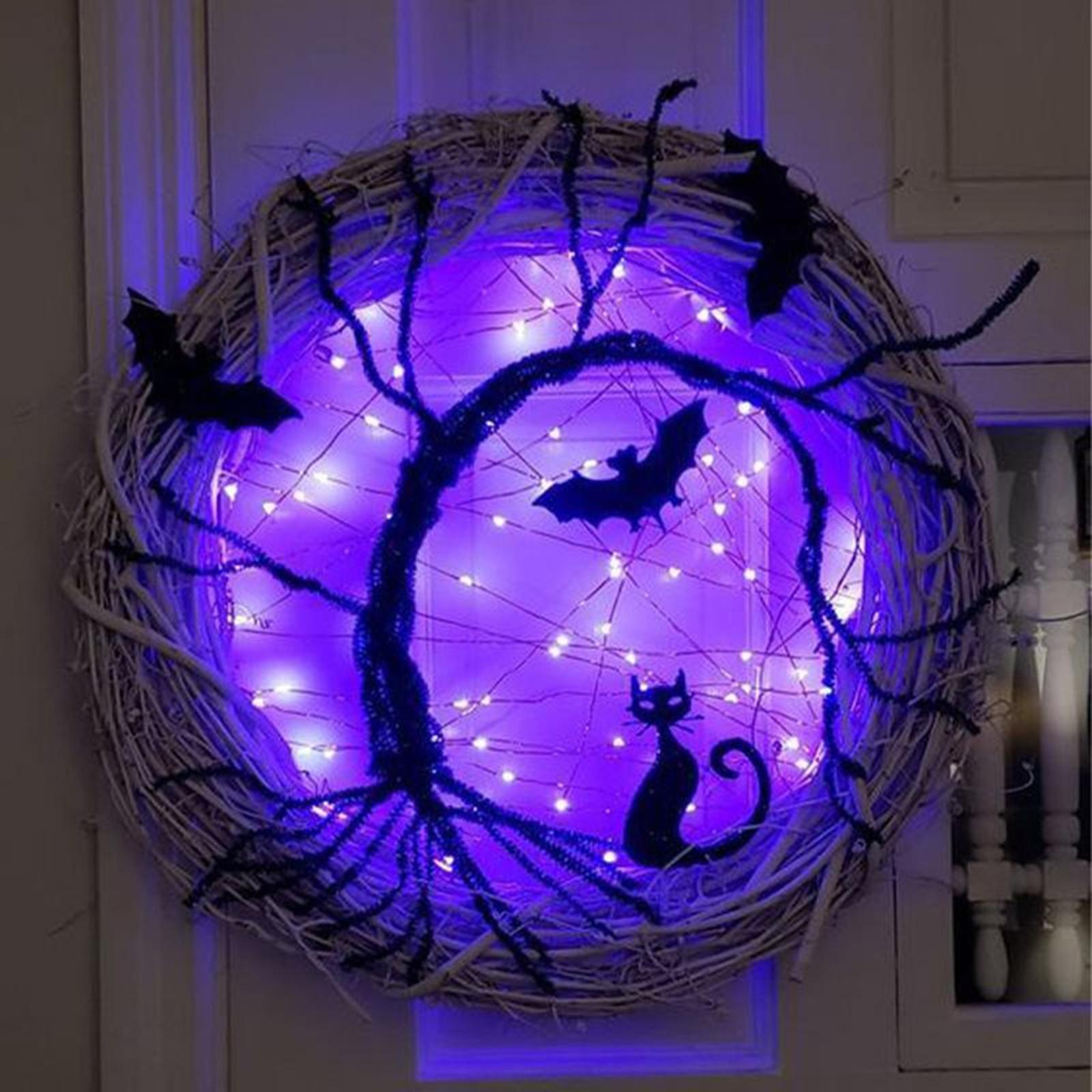 Halloween Wreath Lighted Wreat - Lighting Decor Photos 리뷰 및 가격