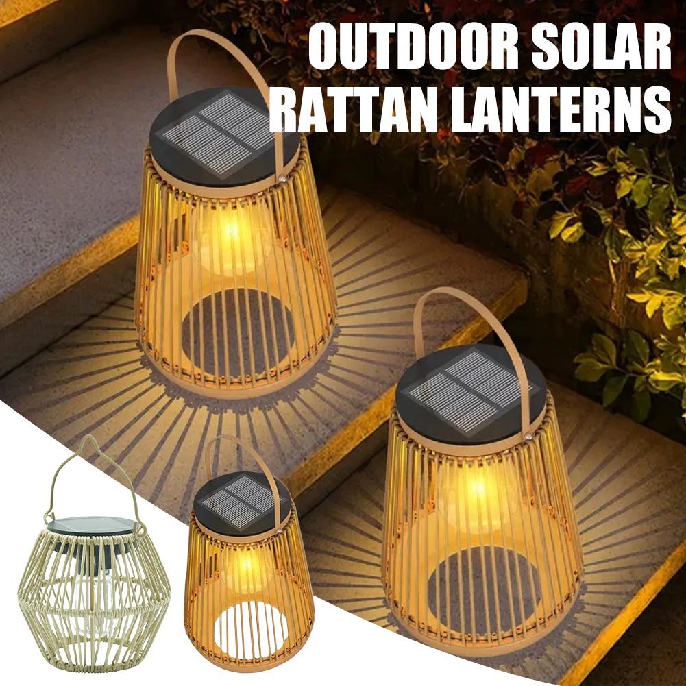 IP65 Waterproof Solar Rattan L - Lighting Table Decor 리뷰 및 가격
