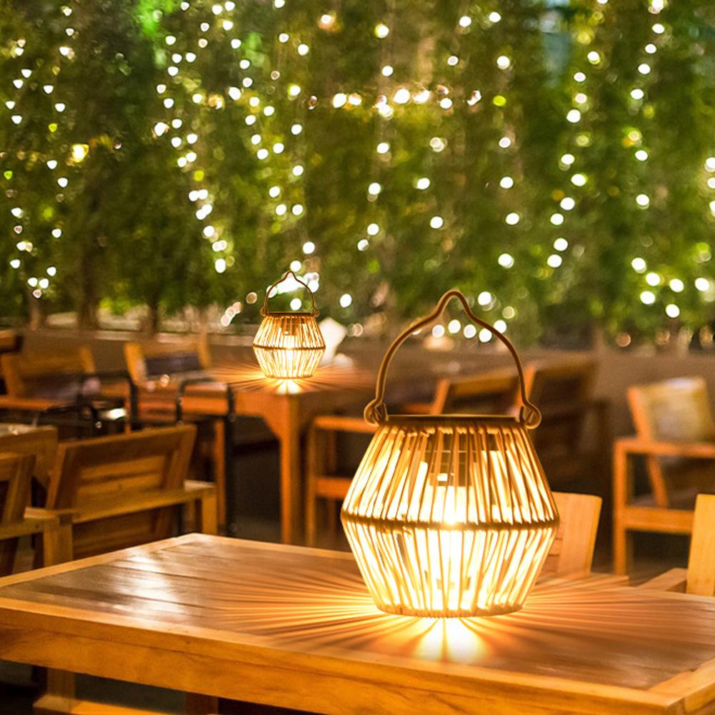 IP65 Waterproof Solar Rattan L - Lighting Table Decor 리뷰 및 가격