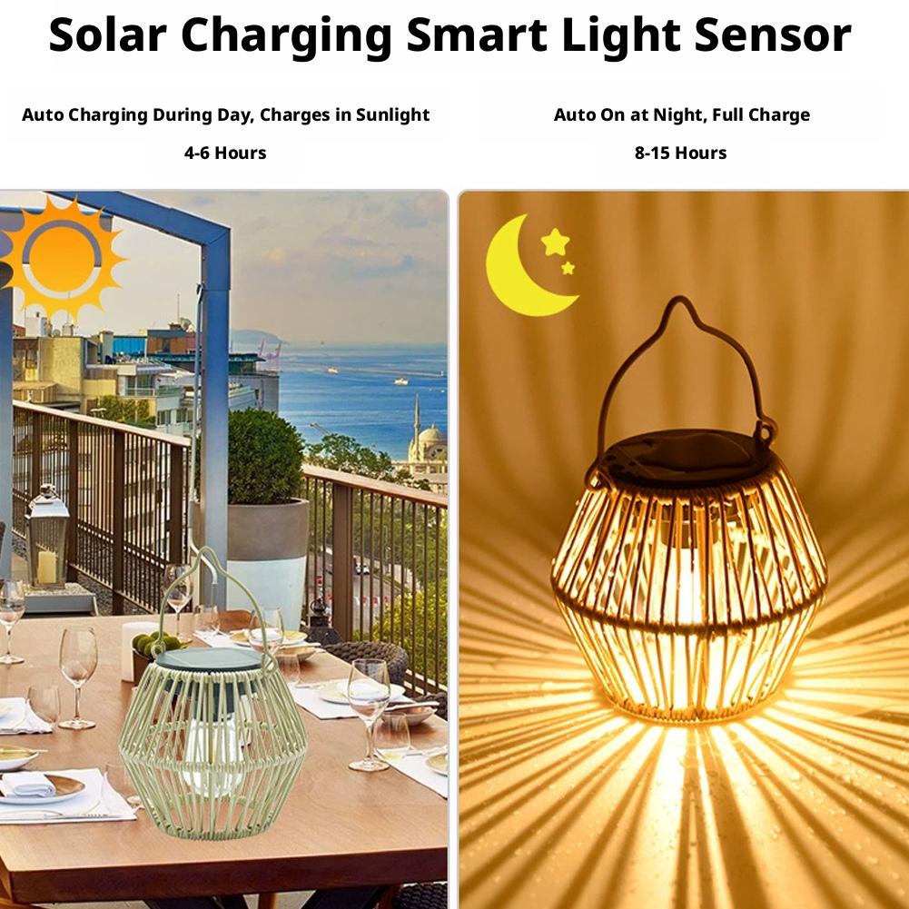 IP65 Waterproof Solar Rattan L - Lighting Table Decor 리뷰 및 가격