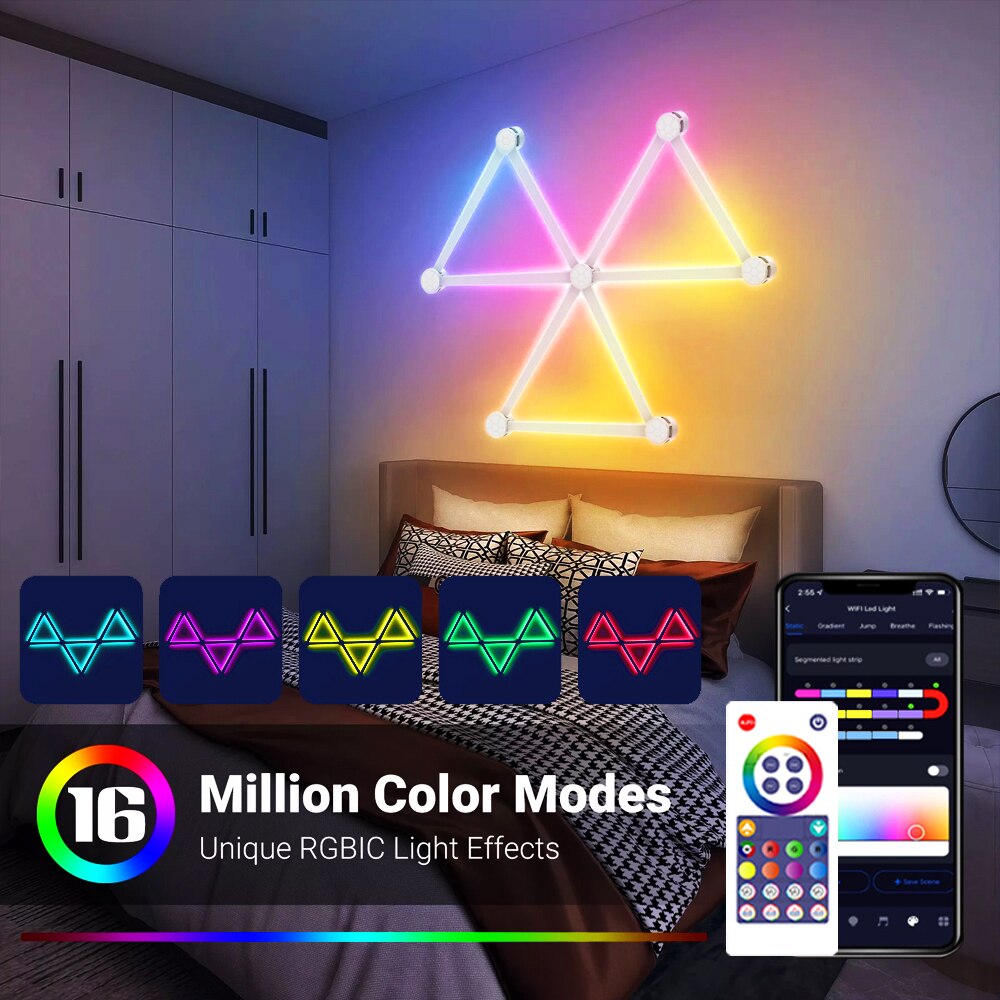 LED Smart Wall Lamp RGBIC Ligh - Foyer Lighting Wall Decor 리뷰 및 가격
