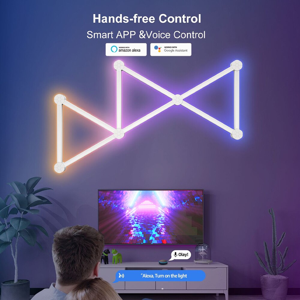 LED Smart Wall Lamp RGBIC Ligh - Foyer Lighting Wall Decor 리뷰 및 가격