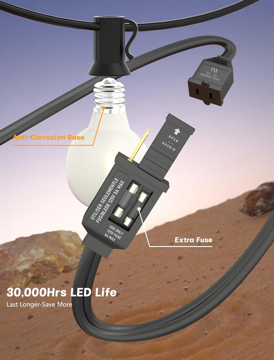 50FT Outdoor String Lights wit - String Light Outdoor 리뷰 및 가격