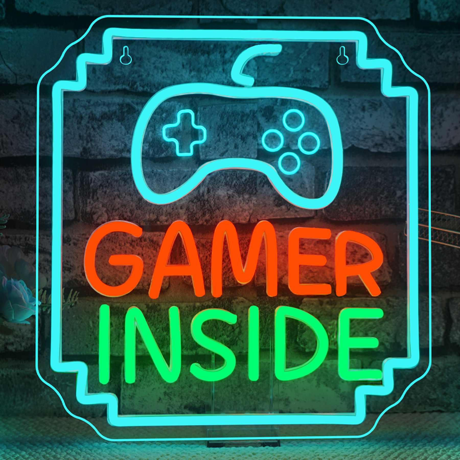 Gamer Inside Neon Sign Dimmabl - Bedroom Lighting Decor Ideas 리뷰 및 가격