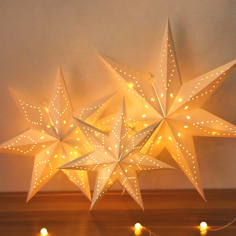 30-60cm Hollow Star Lights Eid - Pendant Lighting Christmas Decor 리뷰 및 가격