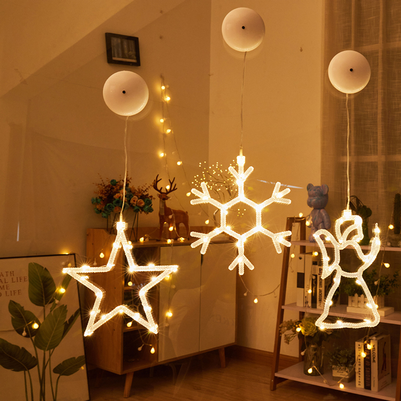 Christmas Window Hanging LED L - Pendant Lighting Christmas Decor 리뷰 및 가격