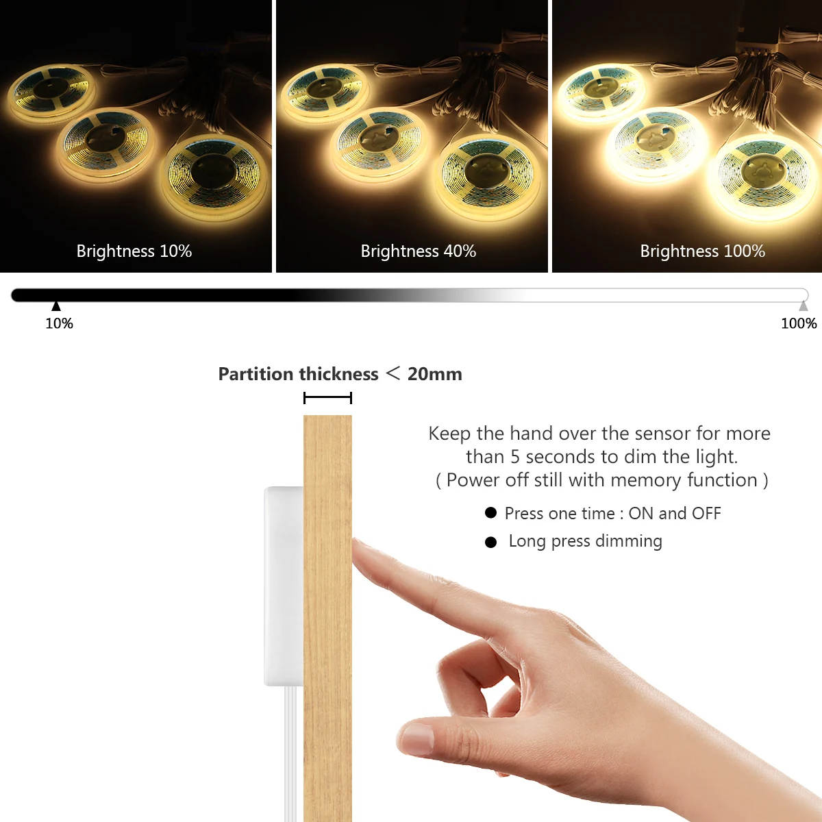 2-6PCS COB LED Strip Light Kit - Foyer Lighting Wall Decor 리뷰 및 가격