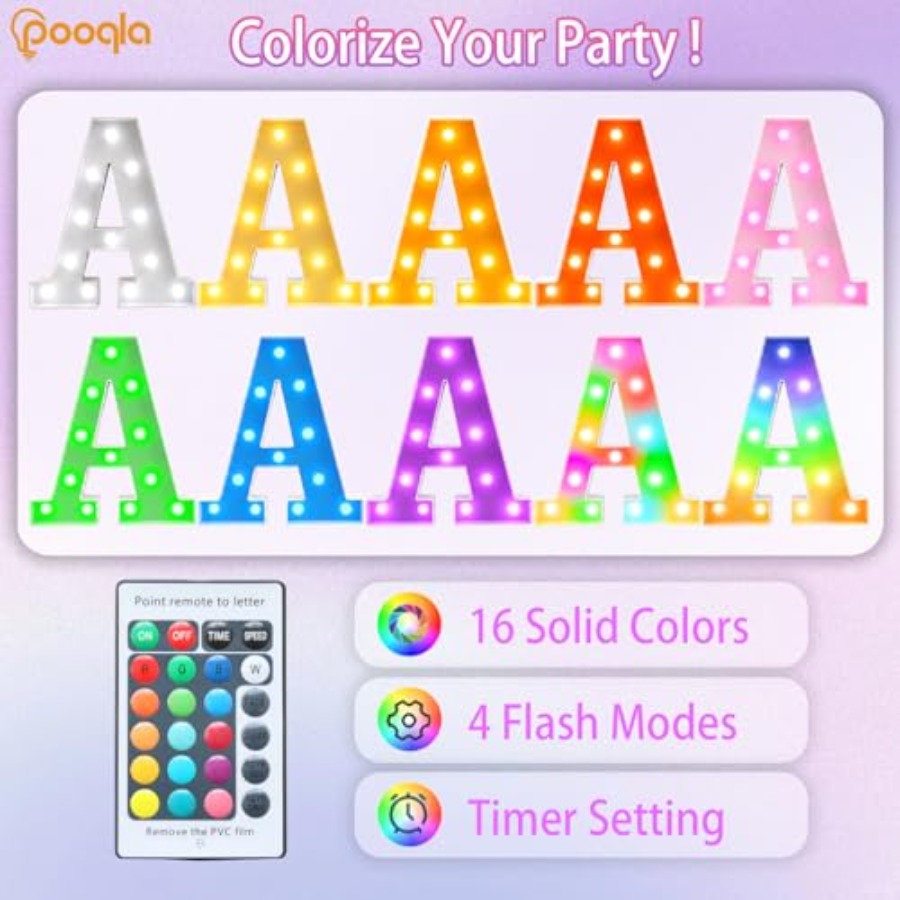 Colorful LED marquee letter li - Light Up Letters Marquee 리뷰 및 가격