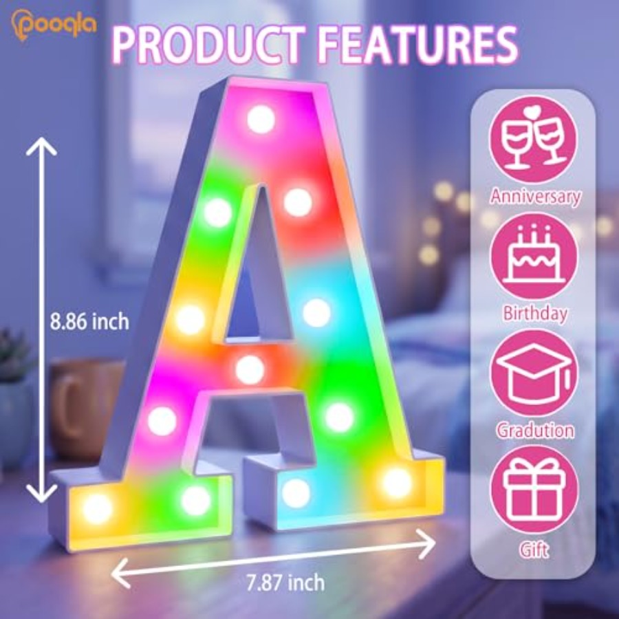 Colorful LED marquee letter li - Light Up Letters Marquee 리뷰 및 가격