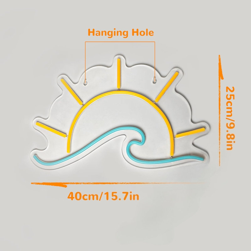 Sunset Sunrise Neon Sign Sun O - Lighting Decor Sunrise 리뷰 및 가격