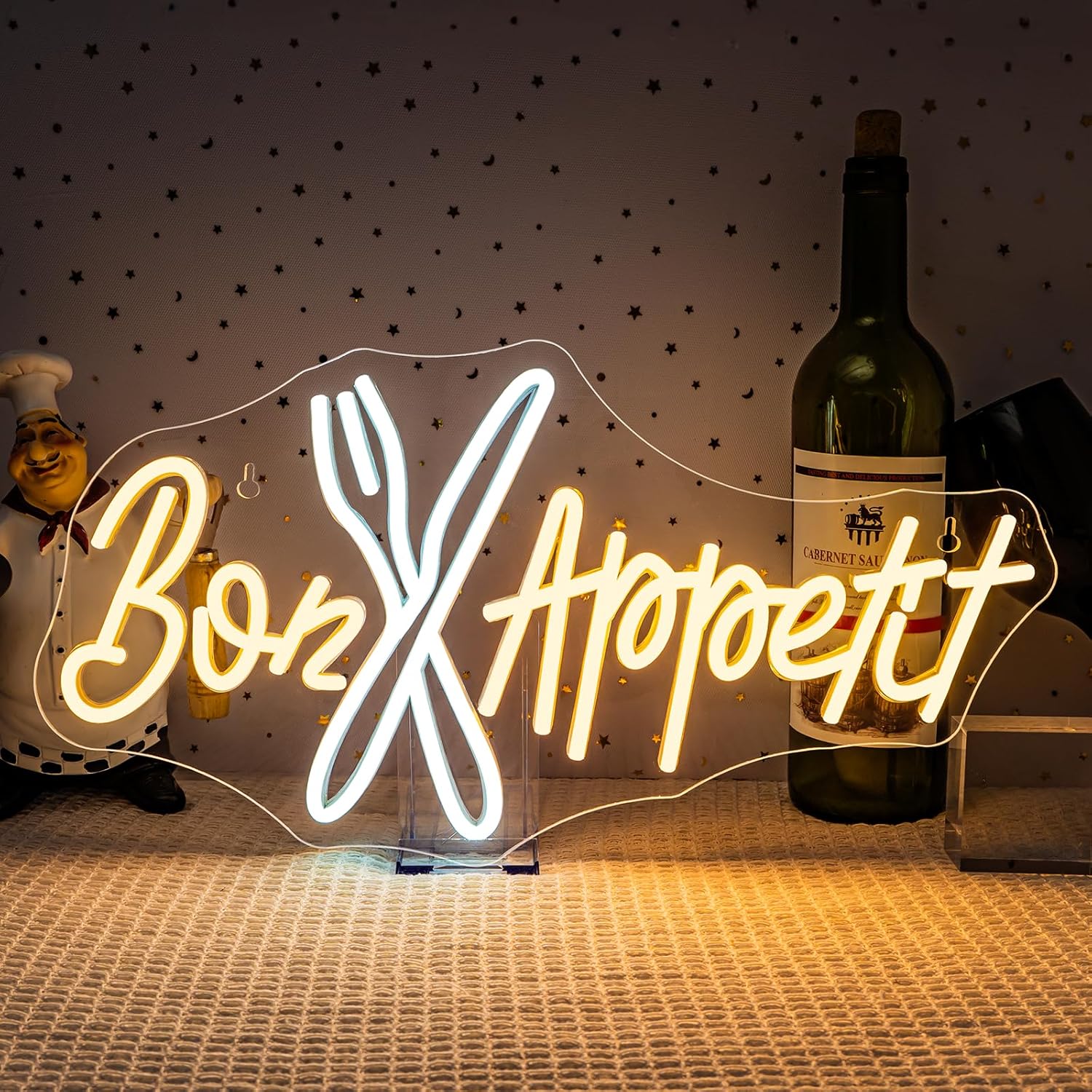 Bon Appétit Neon Sign Good App - Bedroom Lighting Decor Ideas 리뷰 및 가격