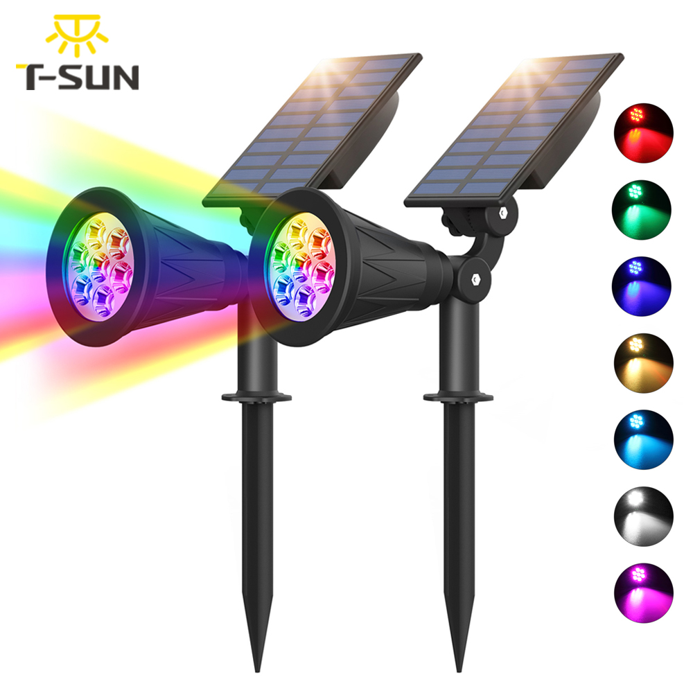 1pc/2pcs 7LED Solar Spotlight  - Lighting Decor Sunrise 리뷰 및 가격