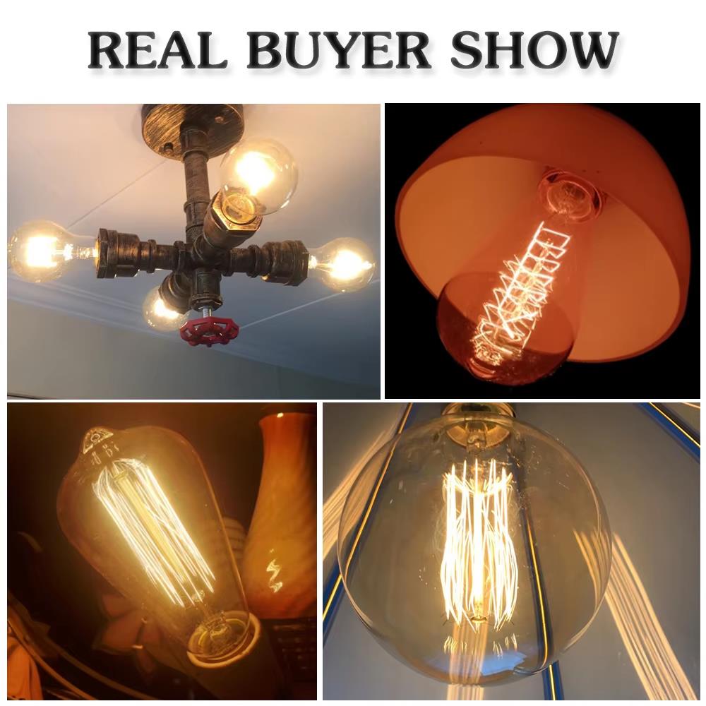 Retro Edison Light Bulb E27 40 - Lighting Decor Ideas 리뷰 및 가격