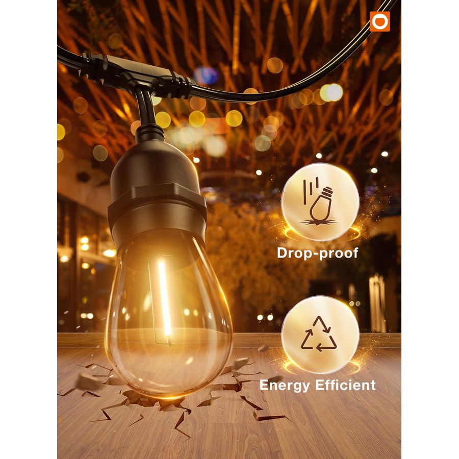 LED Outdoor String Lights 24FT - String Light Outdoor 리뷰 및 가격