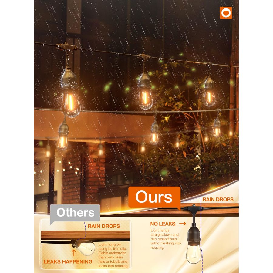 LED Outdoor String Lights 24FT - String Light Outdoor 리뷰 및 가격