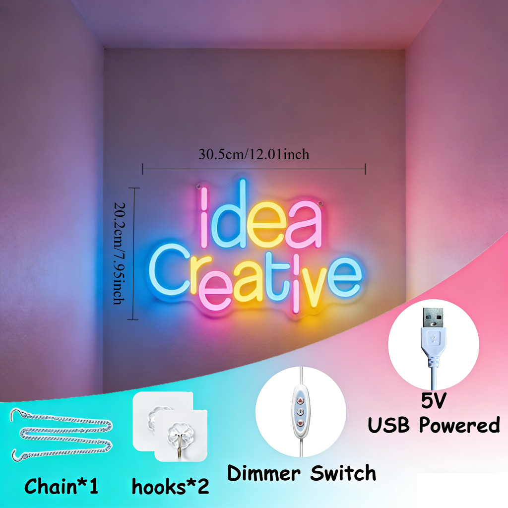 Creative Idea LED Neon Sign Gr - Bedroom Lighting Decor Ideas 리뷰 및 가격