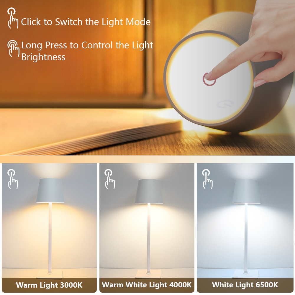 LED Rechargeable Desk Light Wi - Lighting Table Decor 리뷰 및 가격
