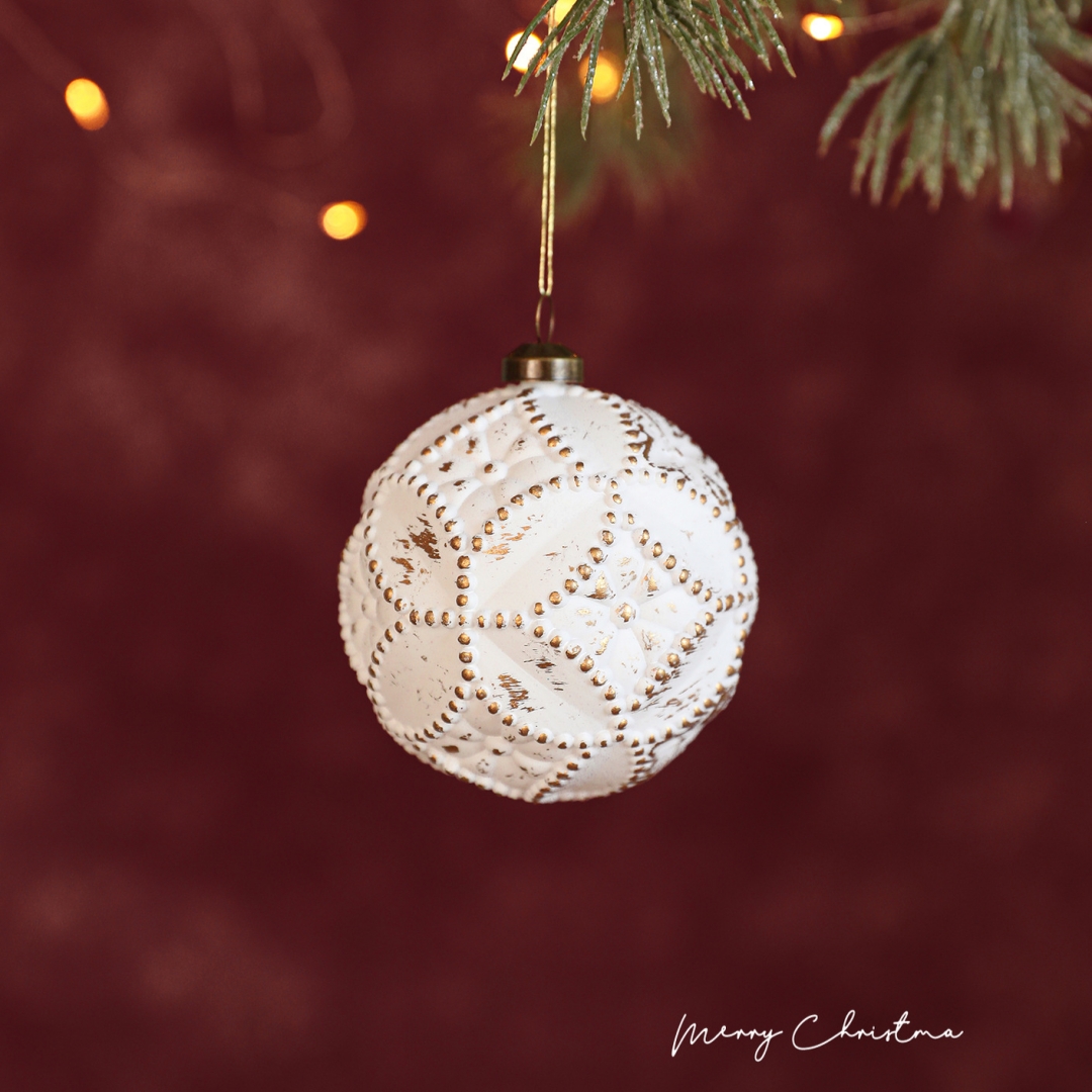 White Gold Christmas Ball Orna - Pendant Lighting Christmas Decor 리뷰 및 가격