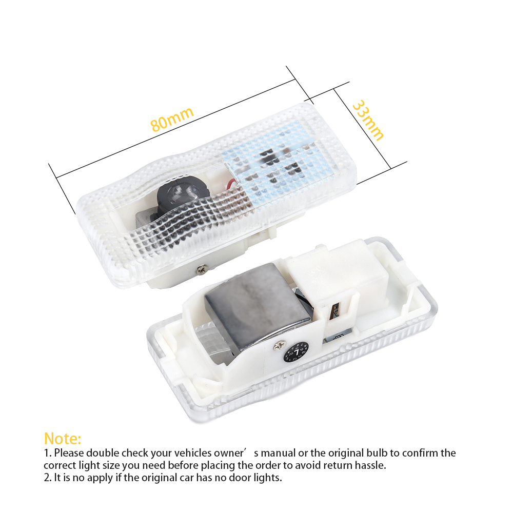 2X LED Car Projector Door Lamp - Lighting Decor Inc 리뷰 및 가격